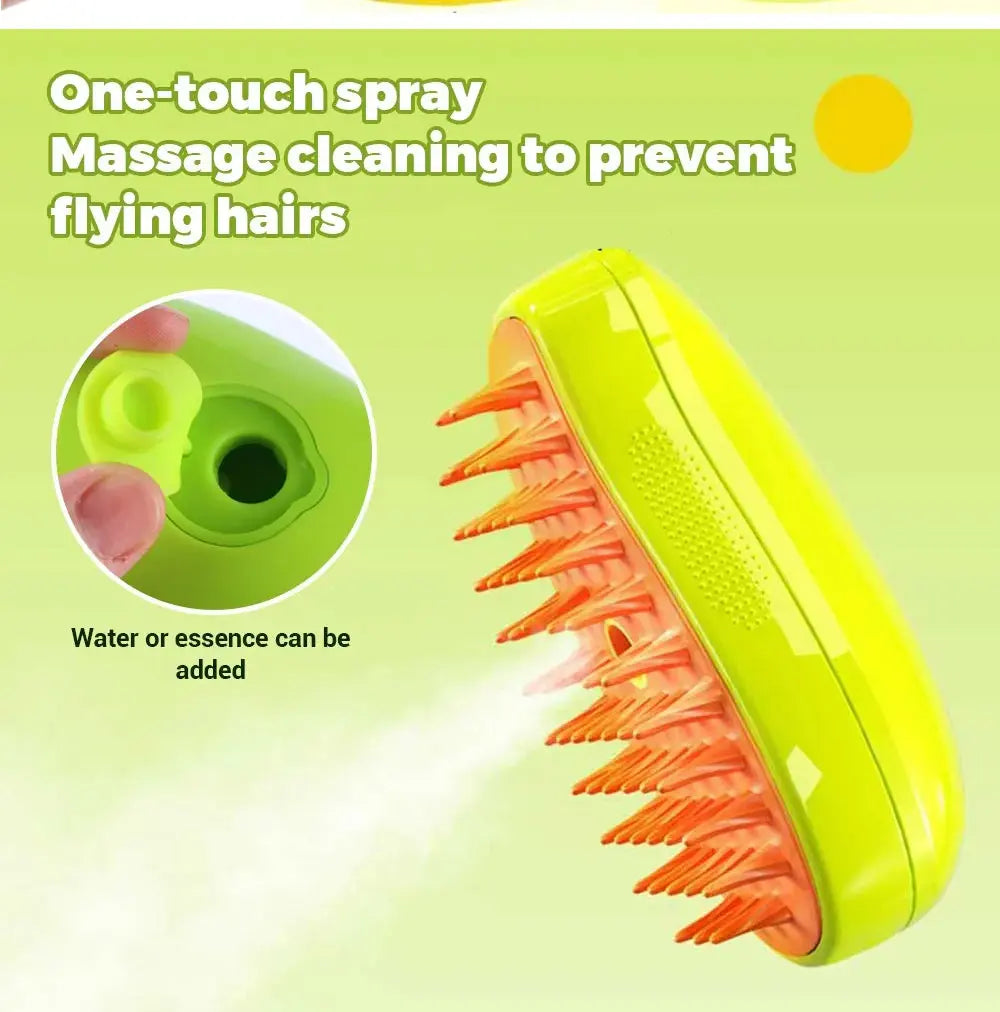 3-in-1 Pet Grooming Steam Brush - Petsofsweden