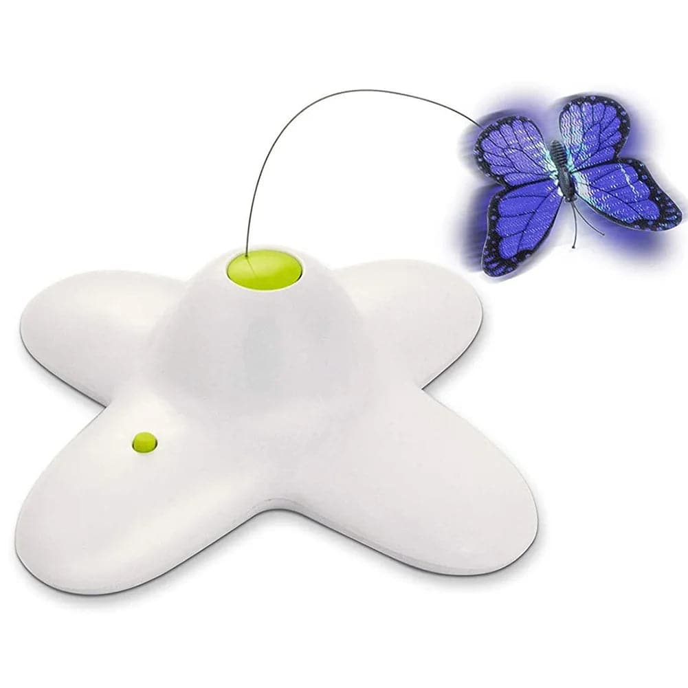 Interactive Rotating Butterfly Cat Toy - Petsofsweden