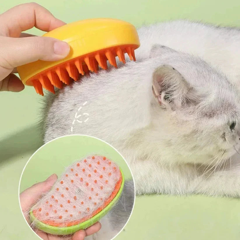 3-in-1 Pet Grooming Steam Brushh