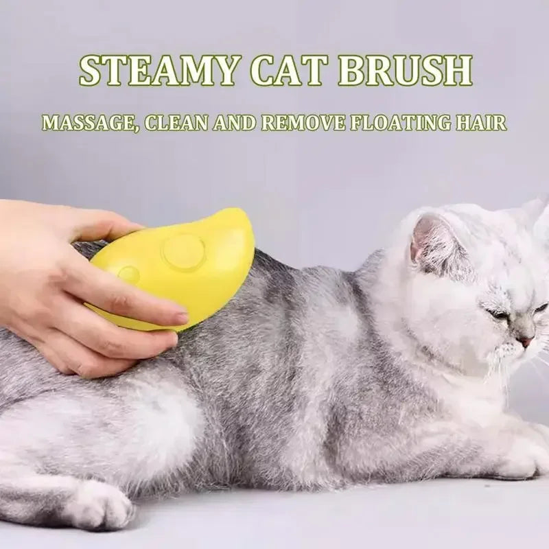 3-in-1 Pet Grooming Steam Brush - Petsofsweden