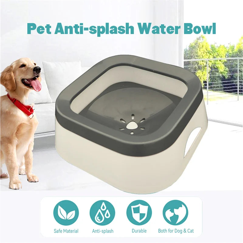 Anti-splash Water Bowl For Dogs & Cats