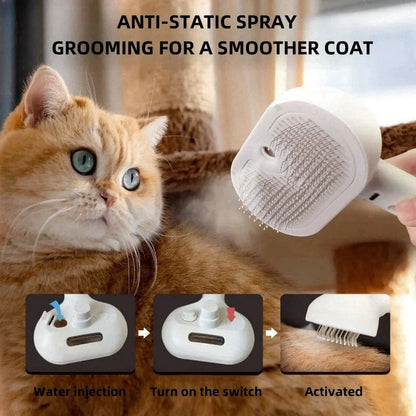 Pet Hair Remover Comb with Mist Humidifier - Petsofsweden