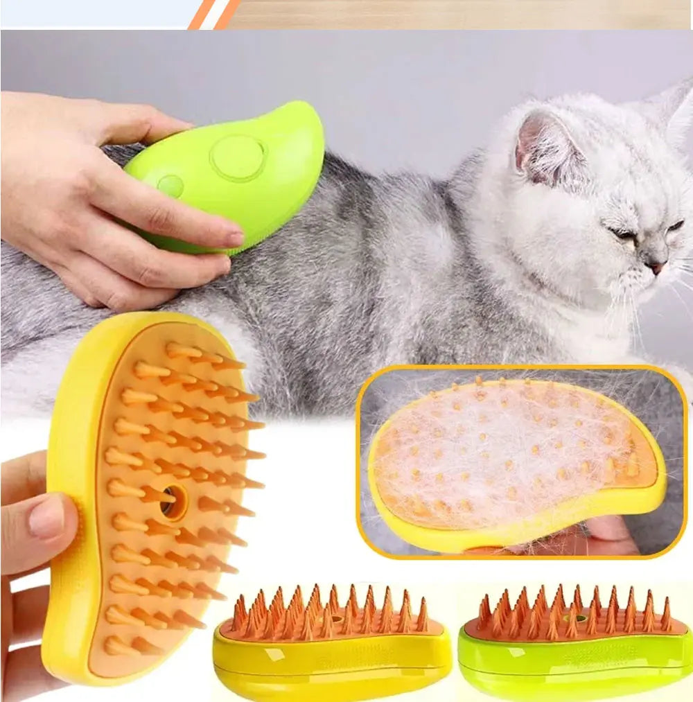 3-in-1 Pet Grooming Steam Brush - Petsofsweden