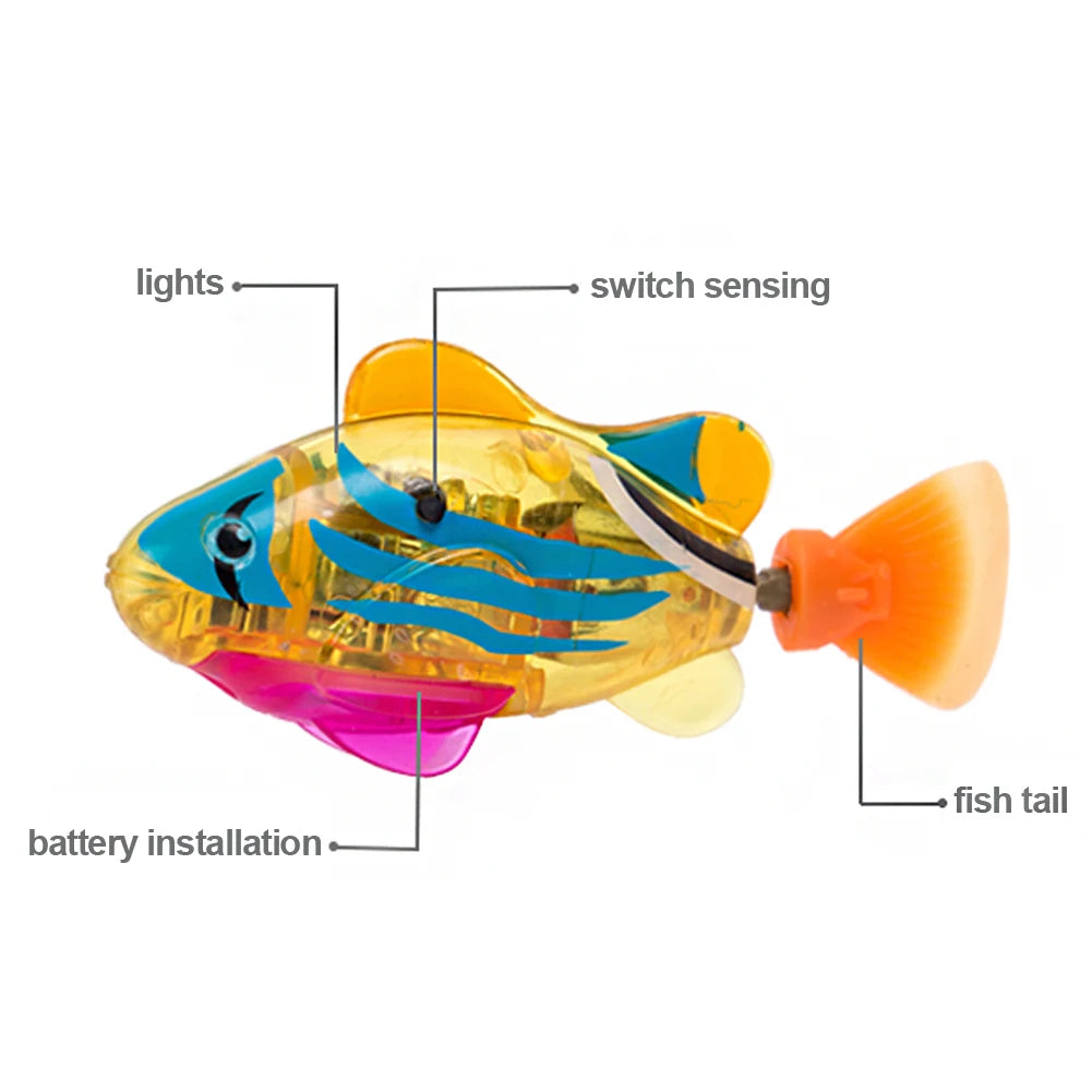 Electric Fish Cat Toy with LED Light - Petsofsweden