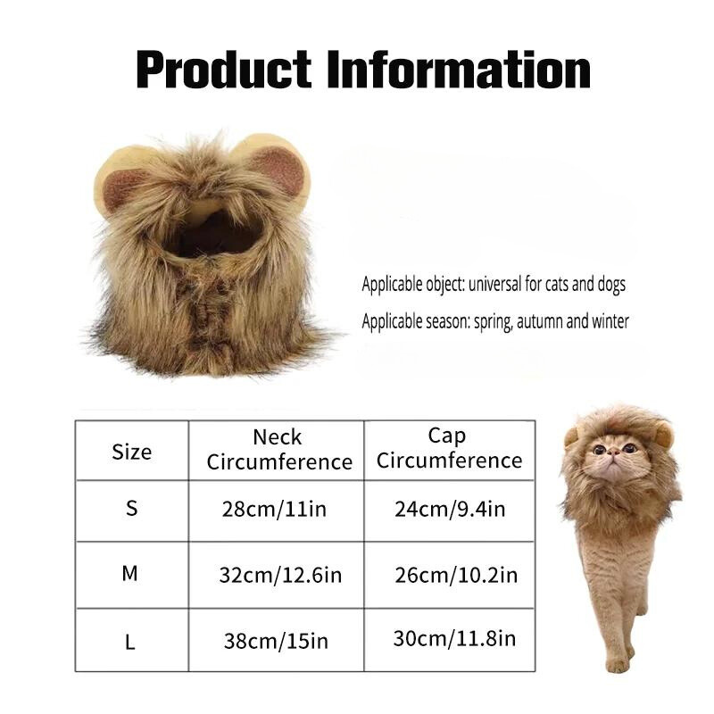 Cat Lion Mane Costume