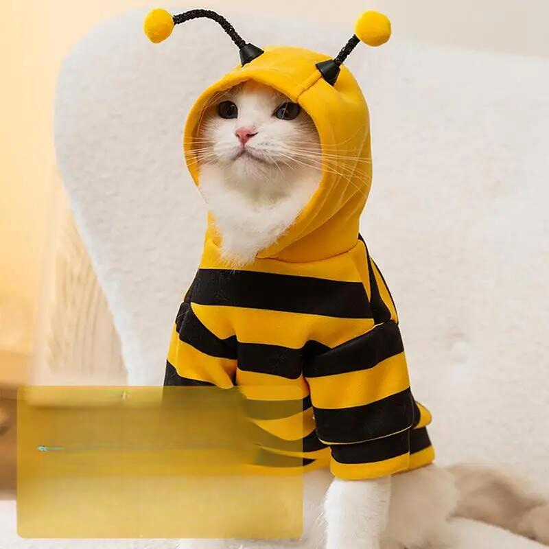 Bee Costume Hoodie for Cats and Dogs