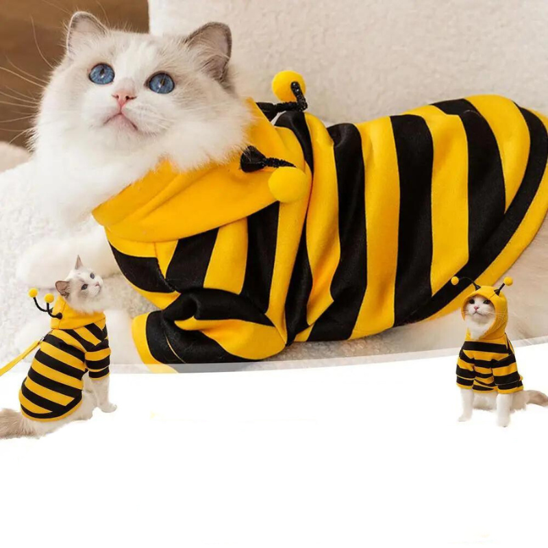 Bee Costume Hoodie for Cats and Dogs